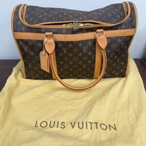 Louis Vuitton Dog Carrier Monogram Pet Travel Bag Purse